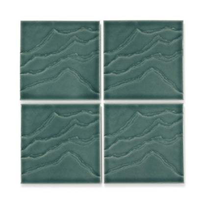KOHLER Landshapes™ by Daniel Arsham 6" x 6" feature tile produced by the KOHLER WasteLAB