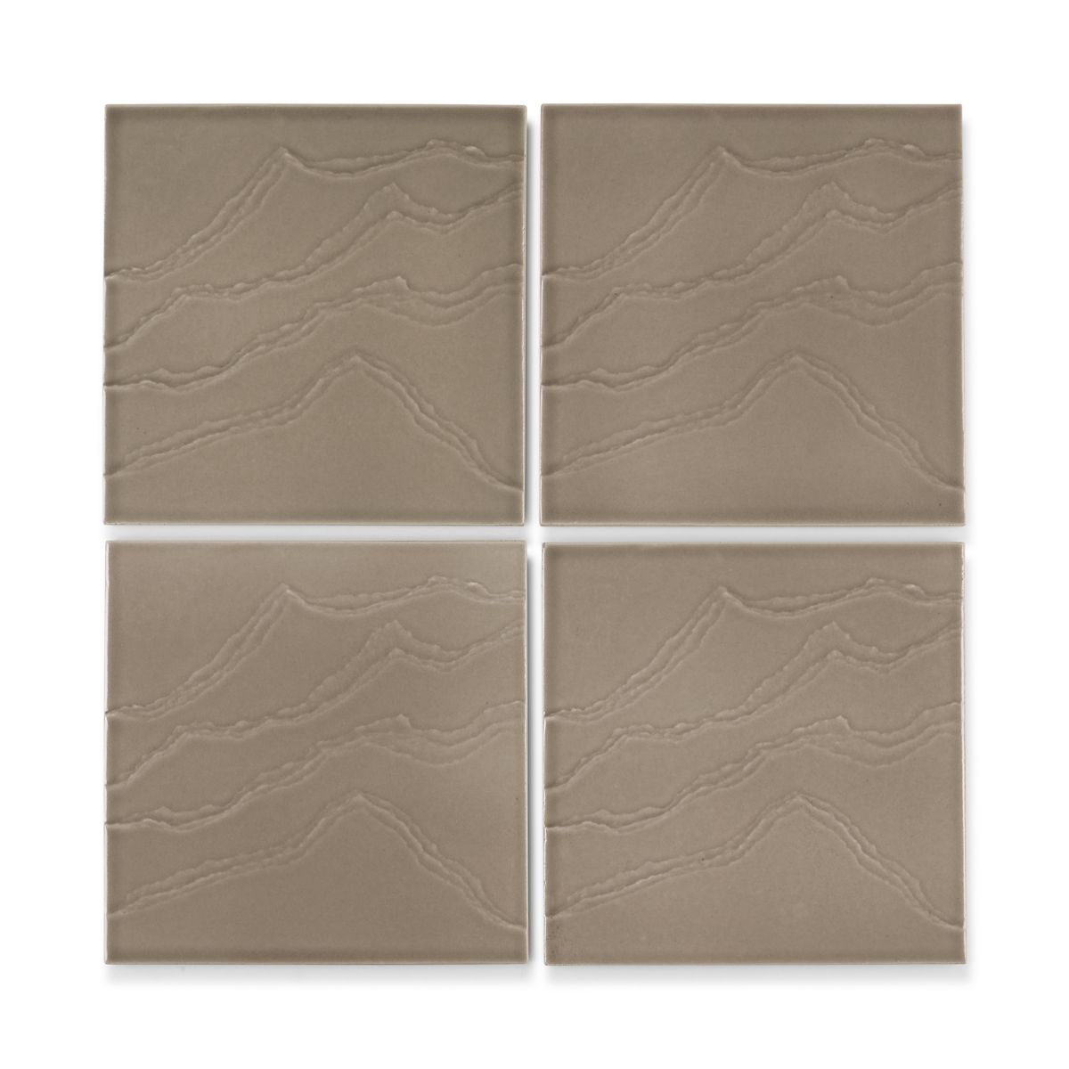 KOHLER Landshapes™ by Daniel Arsham 6" x 6" feature tile produced by the KOHLER WasteLAB