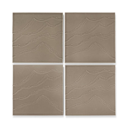 KOHLER Landshapes™ by Daniel Arsham 6" x 6" feature tile produced by the KOHLER WasteLAB