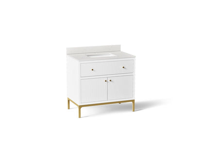 KOHLER Calpa™ 36" bathroom vanity cabinet with sink and quartz top
