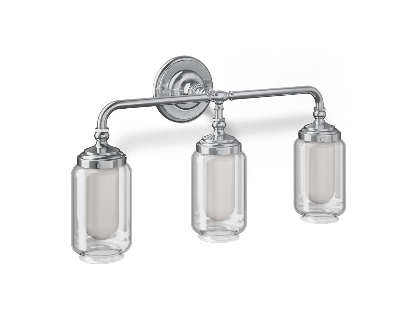 3/4 view of product with dimensions