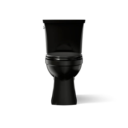 KOHLER K-32810 Kelston Two-piece elongated toilet, 1.28 gpf, black black - view 2
