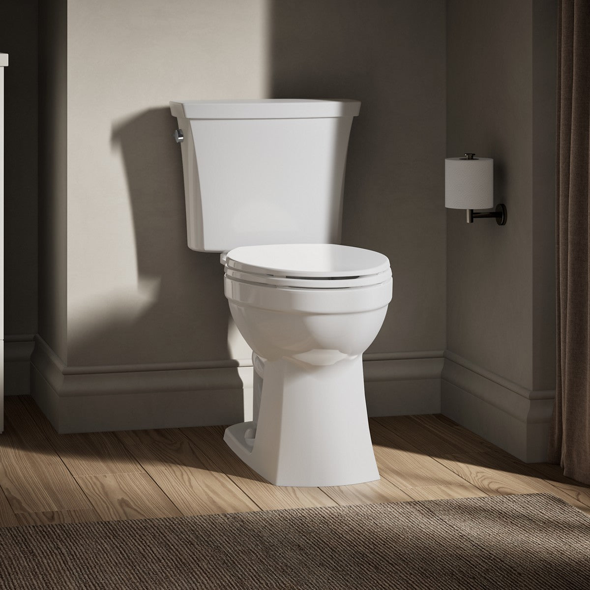 KOHLER K-32810 Kelston Two-piece elongated toilet, 1.28 gpf, white - view 4
