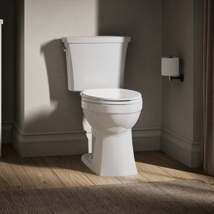 KOHLER K-32810 Kelston Two-piece elongated toilet, 1.28 gpf, white - view 4