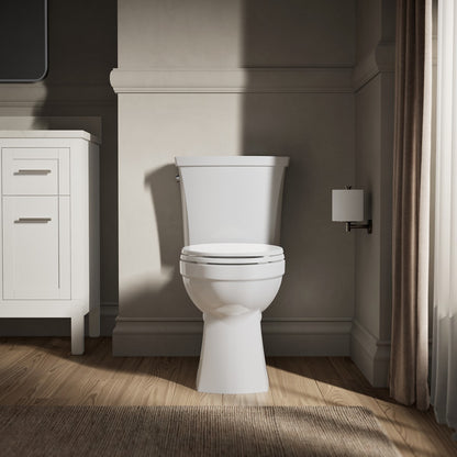 KOHLER K-32810 Kelston Two-piece elongated toilet, 1.28 gpf, white - view 5