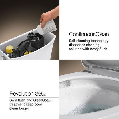 KOHLER K-32818 Kelston ContinuousClean ST toilet tank, 1.28 gpf, white - view 2