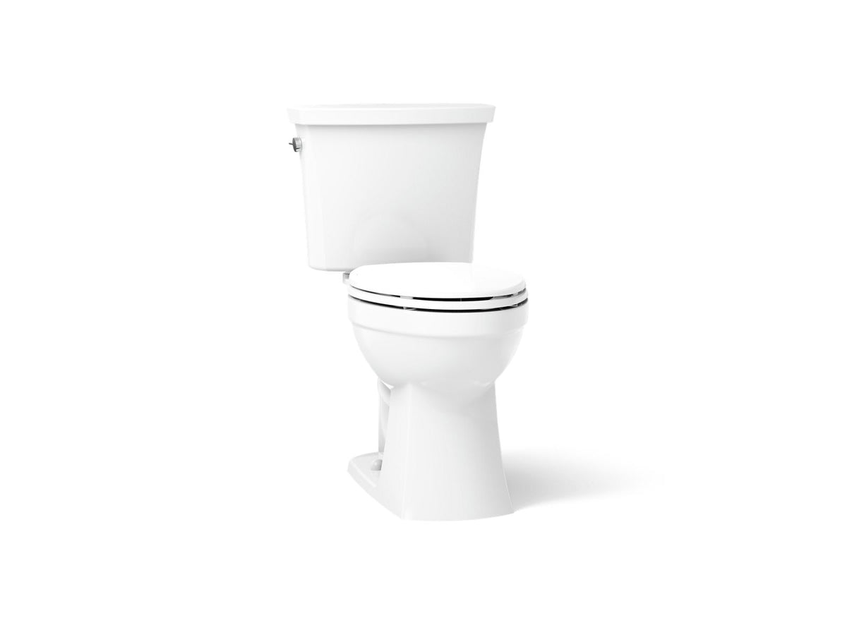 KOHLER K-32820 Kelston ContinuousClean ST two-piece elongated toilet, 1.28 gpf, white