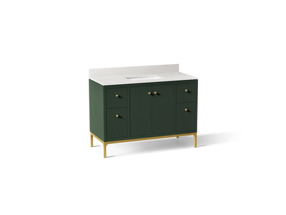 KOHLER Calpa™ 48" bathroom vanity cabinet with sink and quartz top