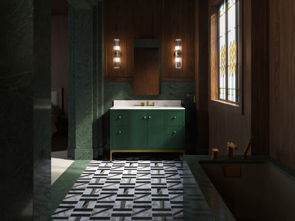 KOHLER Calpa™ 48" bathroom vanity cabinet with sink and quartz top