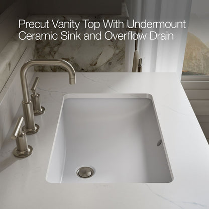 KOHLER Solive™ 30" bathroom vanity cabinet with sink and quartz top