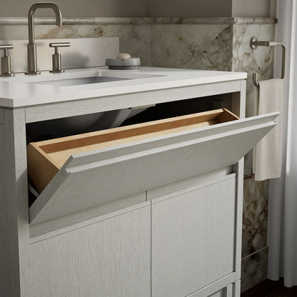 KOHLER Solive™ 36" bathroom vanity cabinet with sink and quartz top
