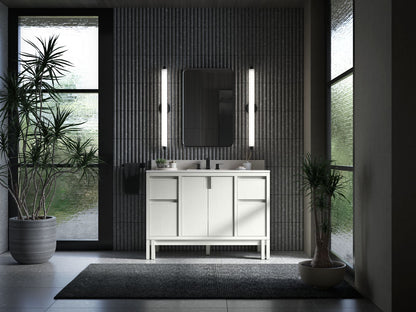 KOHLER Solive™ 48" bathroom vanity cabinet with sink and quartz top