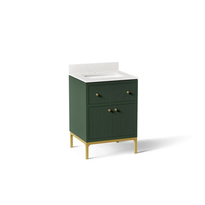 KOHLER Calpa™ 24" bathroom vanity cabinet with sink and quartz top