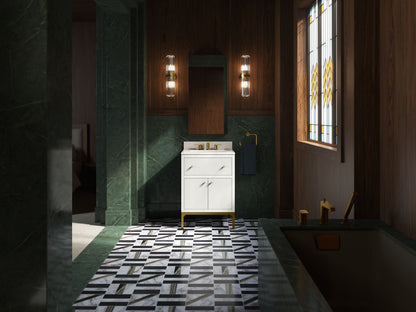 KOHLER Calpa™ 24" bathroom vanity cabinet with sink and quartz top