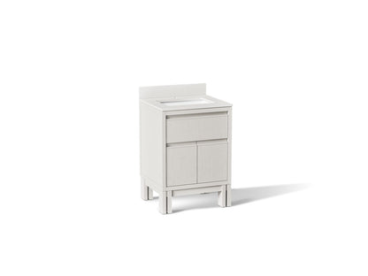 KOHLER Solive™ 24" bathroom vanity cabinet with sink and quartz top