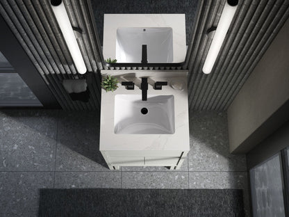 KOHLER Solive™ 24" bathroom vanity cabinet with sink and quartz top