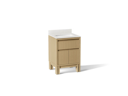KOHLER Solive™ 24" bathroom vanity cabinet with sink and quartz top