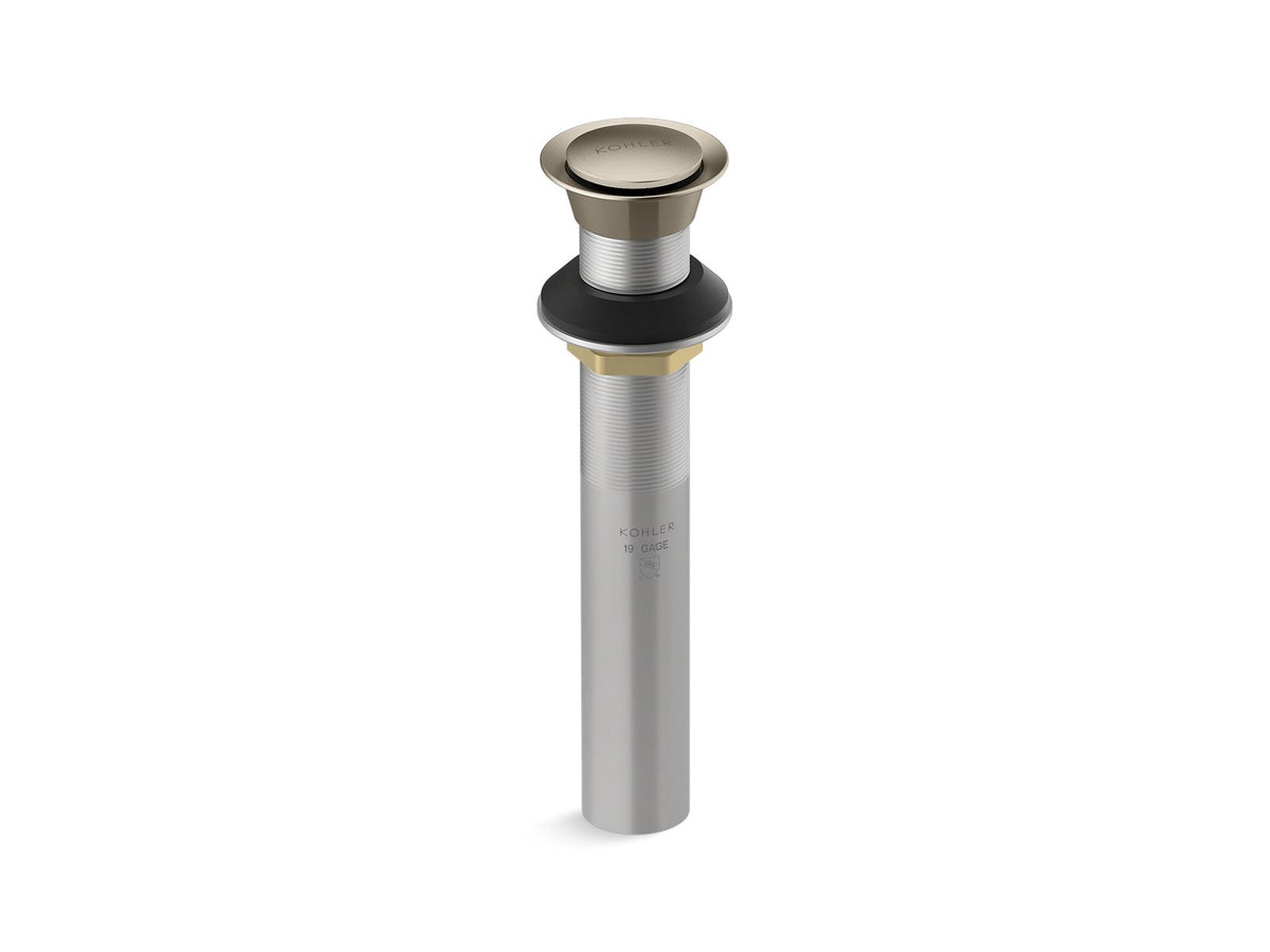 KOHLER K-33151 Clicker drain without overflow, vibrant brushed bronze