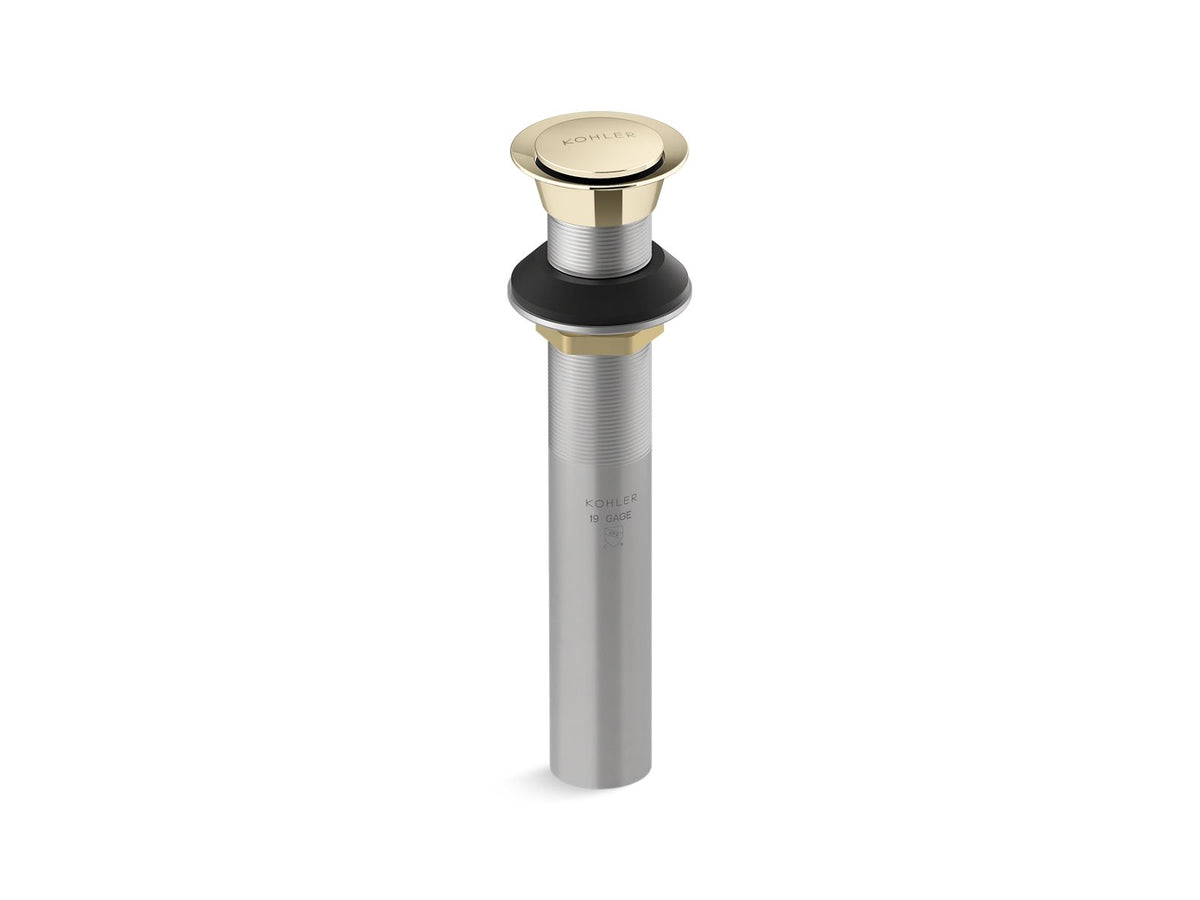 KOHLER K-33151 Clicker drain without overflow, vibrant french gold