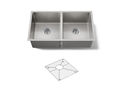 KOHLER Strive 29-1/2" undermount double-bowl kitchen sink
