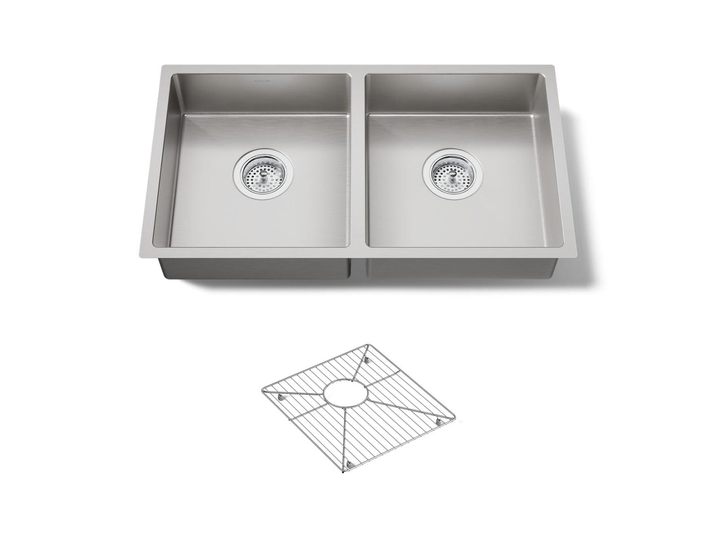 KOHLER Strive 29-1/2" undermount double-bowl kitchen sink