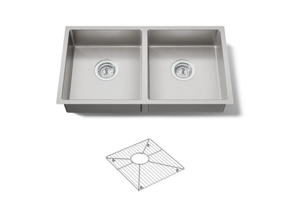 KOHLER Strive 29-1/2" undermount double-bowl kitchen sink
