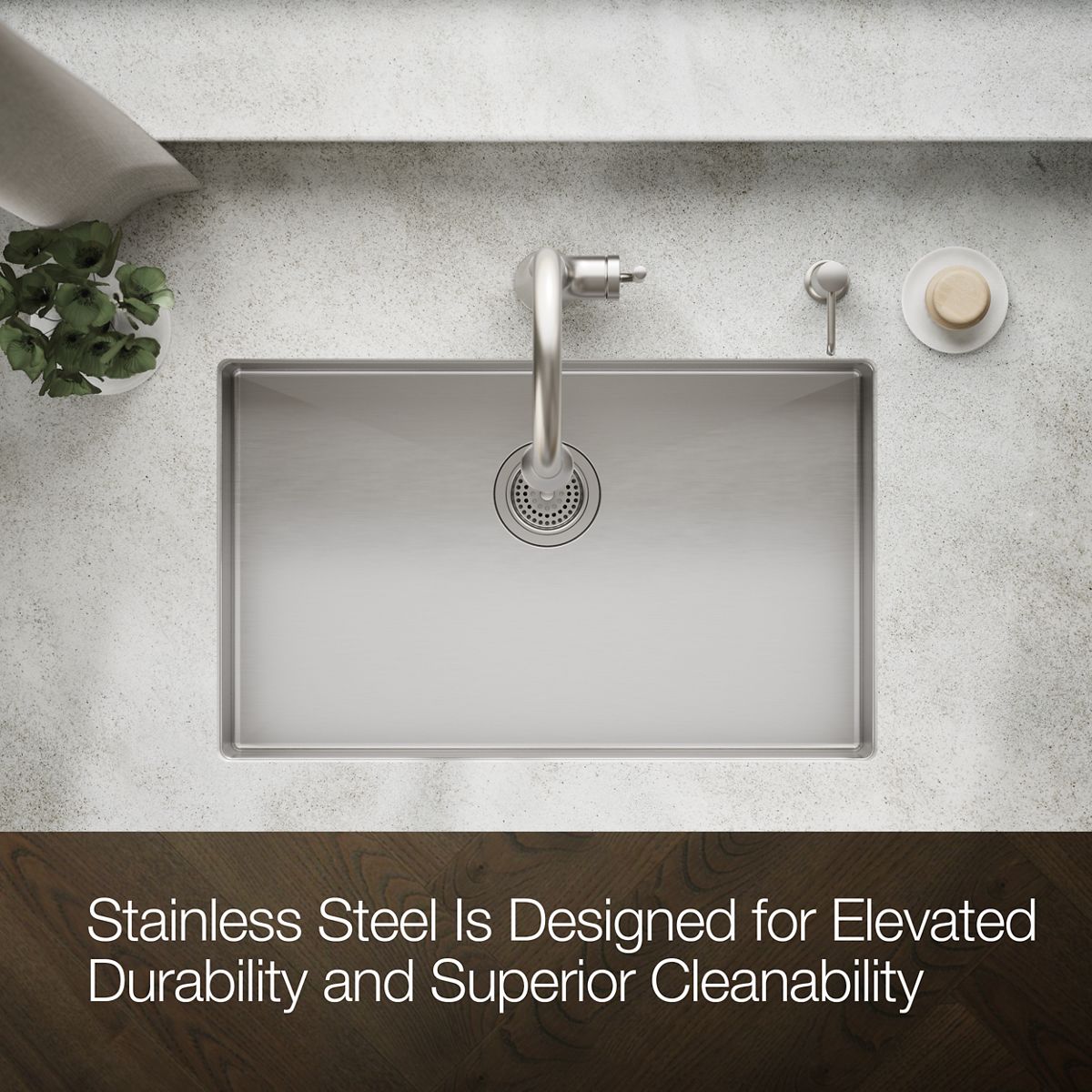 KOHLER Strive 29" undermount single-bowl kitchen sink