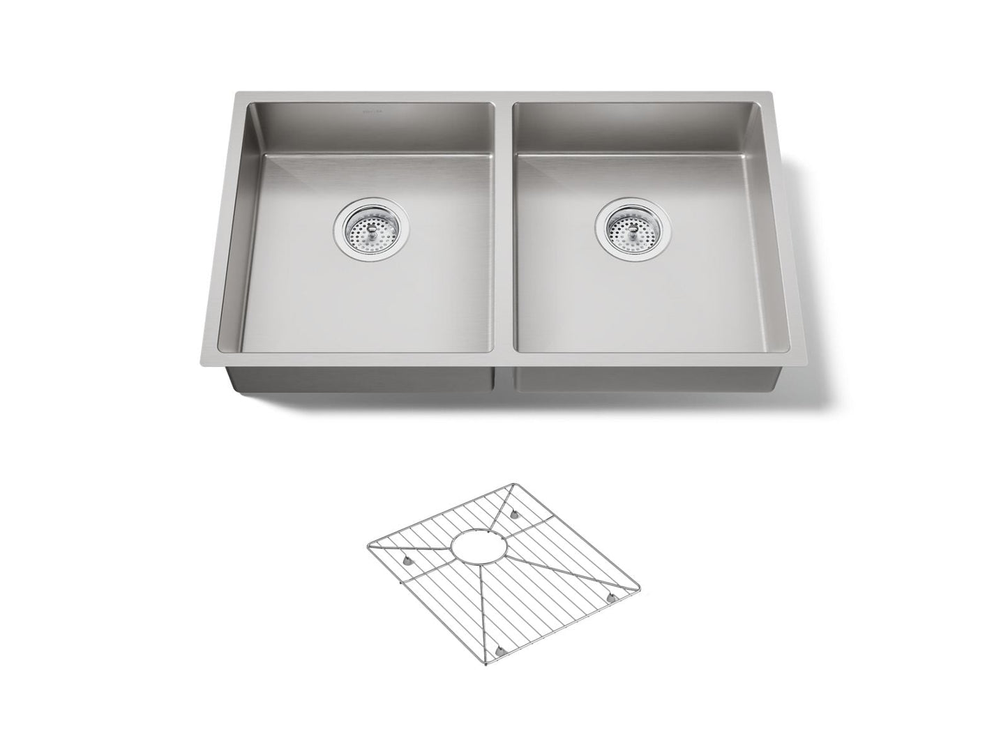 KOHLER Strive 32" undermount double-bowl kitchen sink