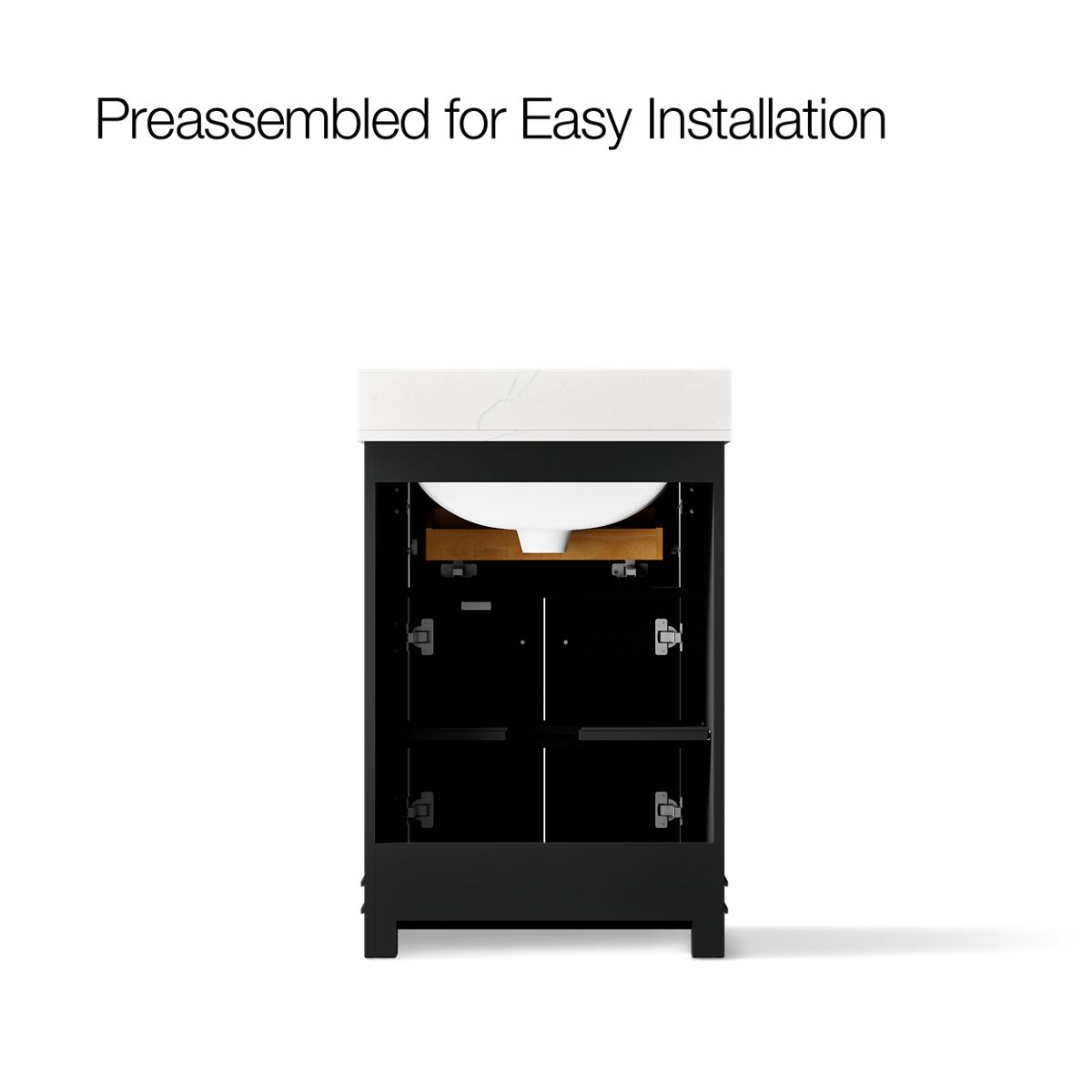 KOHLER Alouette™ 24" bathroom vanity cabinet with sink and quartz top