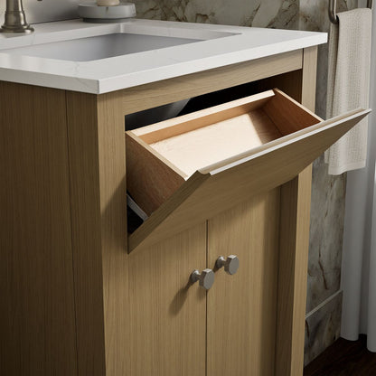 KOHLER Alouette™ 24" bathroom vanity cabinet with sink and quartz top
