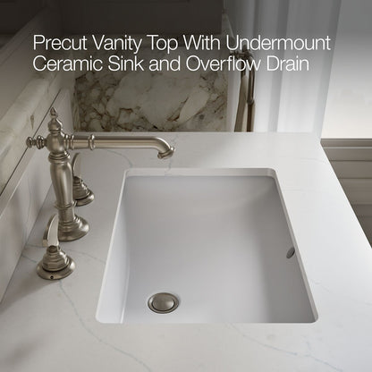 KOHLER Alouette™ 30" bathroom vanity cabinet with sink and quartz top