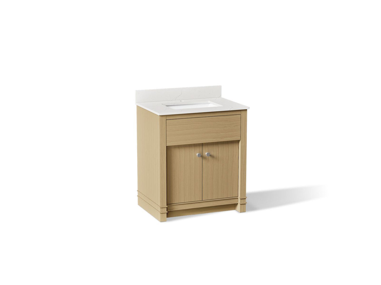 KOHLER Alouette™ 30" bathroom vanity cabinet with sink and quartz top