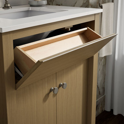 KOHLER Alouette™ 30" bathroom vanity cabinet with sink and quartz top