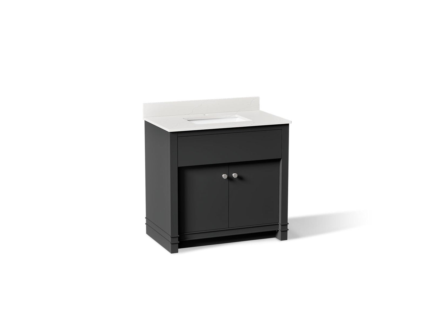 KOHLER Alouette™ 36" bathroom vanity cabinet with sink and quartz top