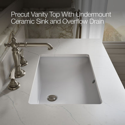 KOHLER Alouette™ 36" bathroom vanity cabinet with sink and quartz top