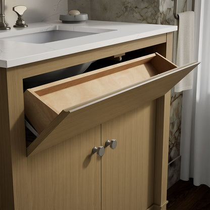 KOHLER Alouette™ 36" bathroom vanity cabinet with sink and quartz top