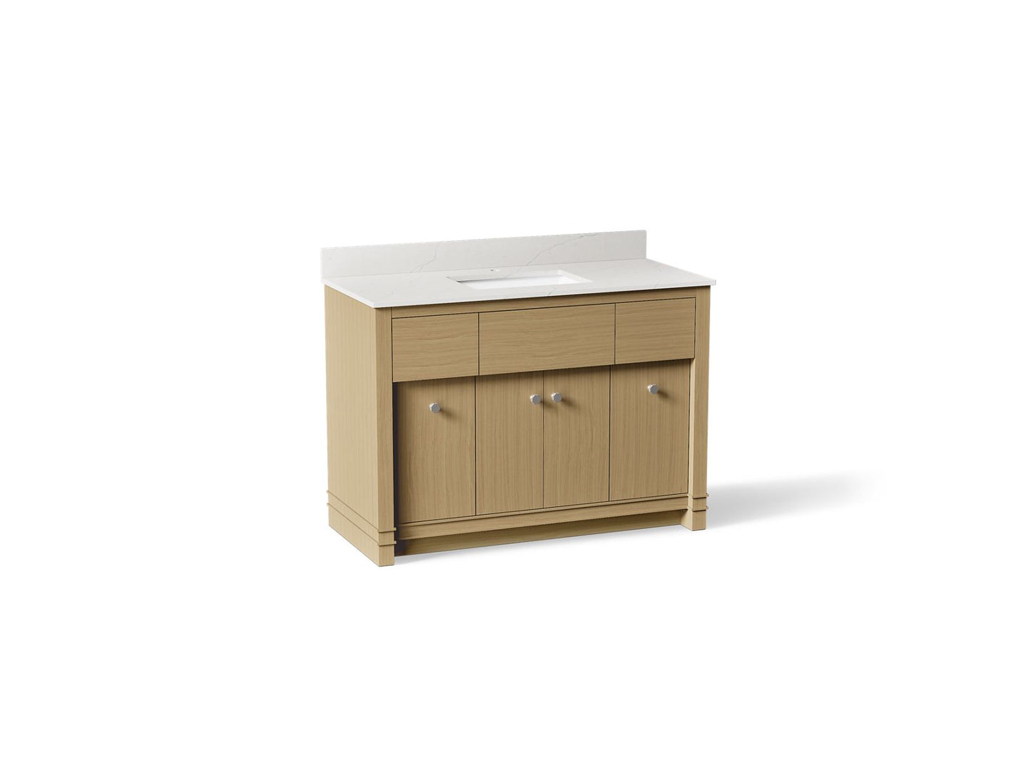 KOHLER Alouette™ 48" bathroom vanity cabinet with sink and quartz top