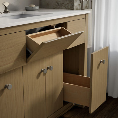 KOHLER Alouette™ 48" bathroom vanity cabinet with sink and quartz top