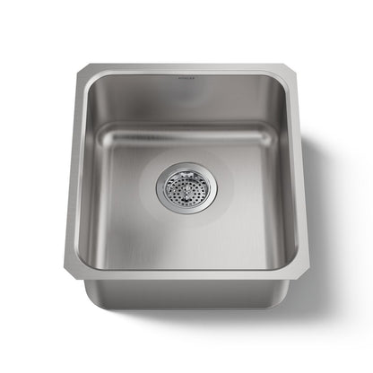KOHLER K-3331 Undertone 15-3/4" undermount single-bowl bar sink