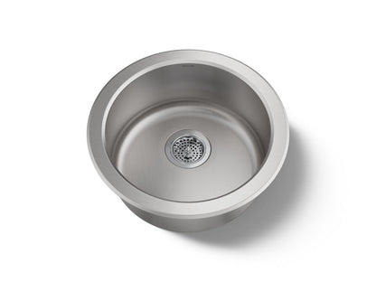 KOHLER K-3341 Undertone Lyric 18-1/2" top-/undermount single-bowl bar sink