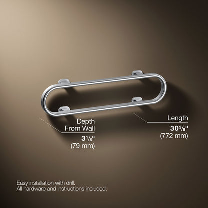 3/4 view of product with dimensions