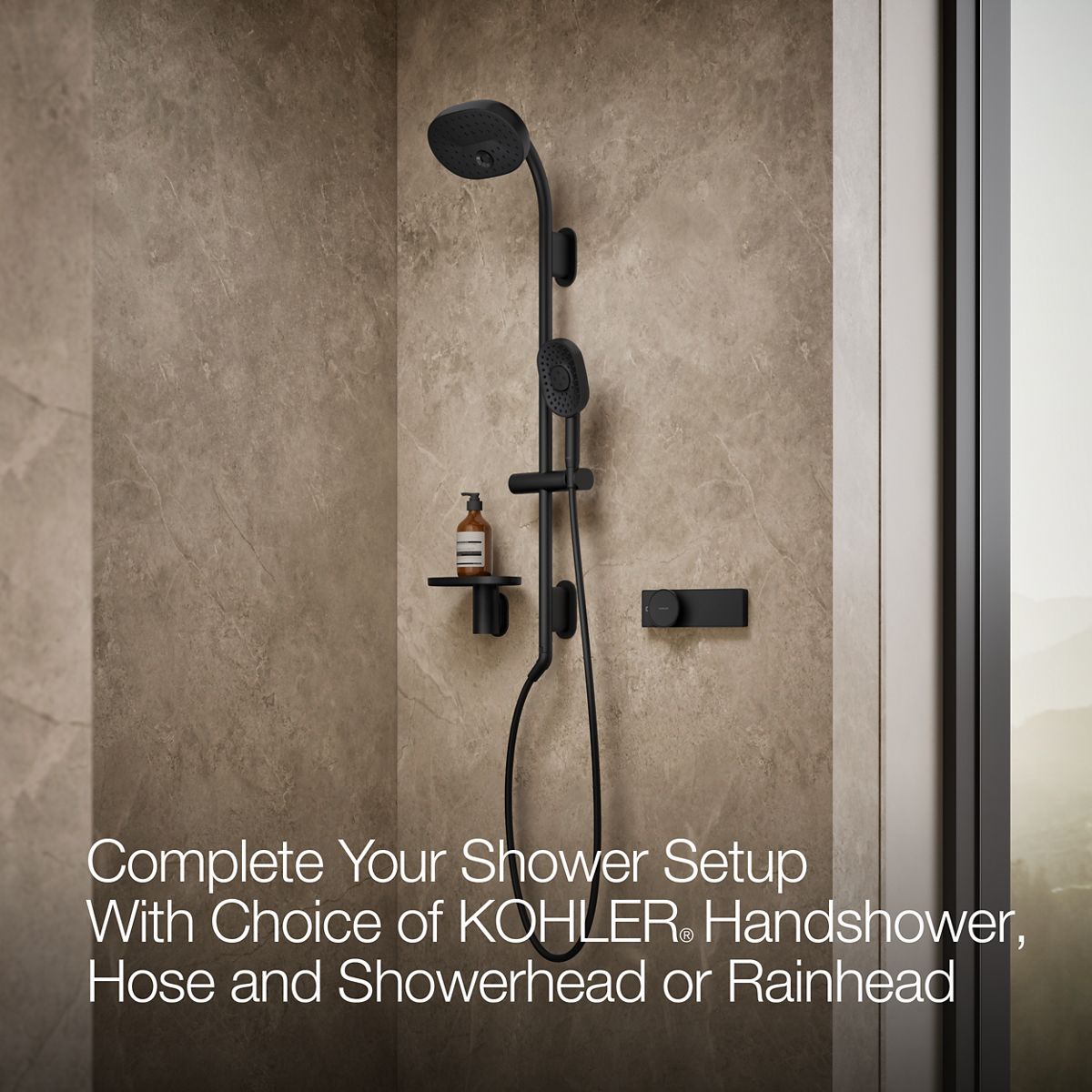 KOHLER K-33476 Anthem EvoCycle 60" x 36" alcove shower base, right drain