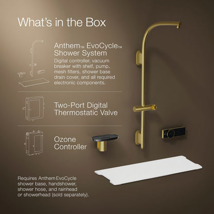 KOHLER K-33482 Anthem EvoCycle Smart shower system