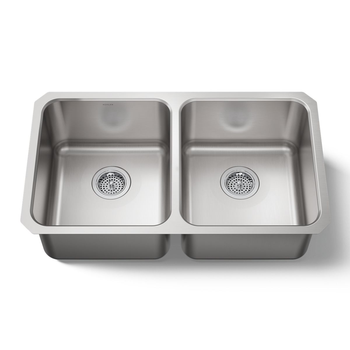 KOHLER K-3350 Undertone 31-1/2" undermount double-bowl kitchen sink
