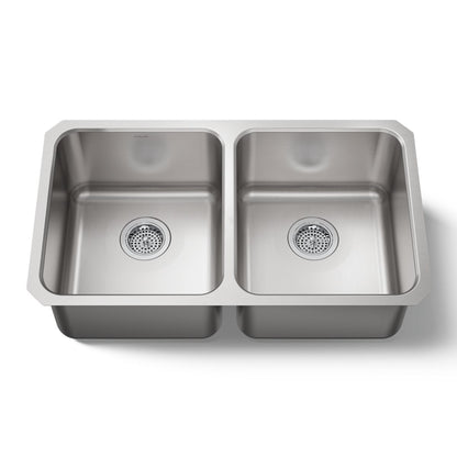 KOHLER K-3350 Undertone 31-1/2" undermount double-bowl kitchen sink