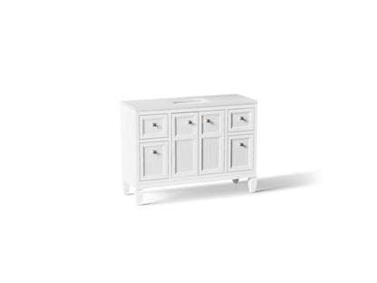 KOHLER K-33538-ASB Hearthaven 48" bathroom vanity cabinet with sink and quartz top