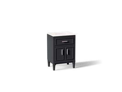 KOHLER K-33543-ASB Southerk 24" bathroom vanity cabinet with sink and quartz top