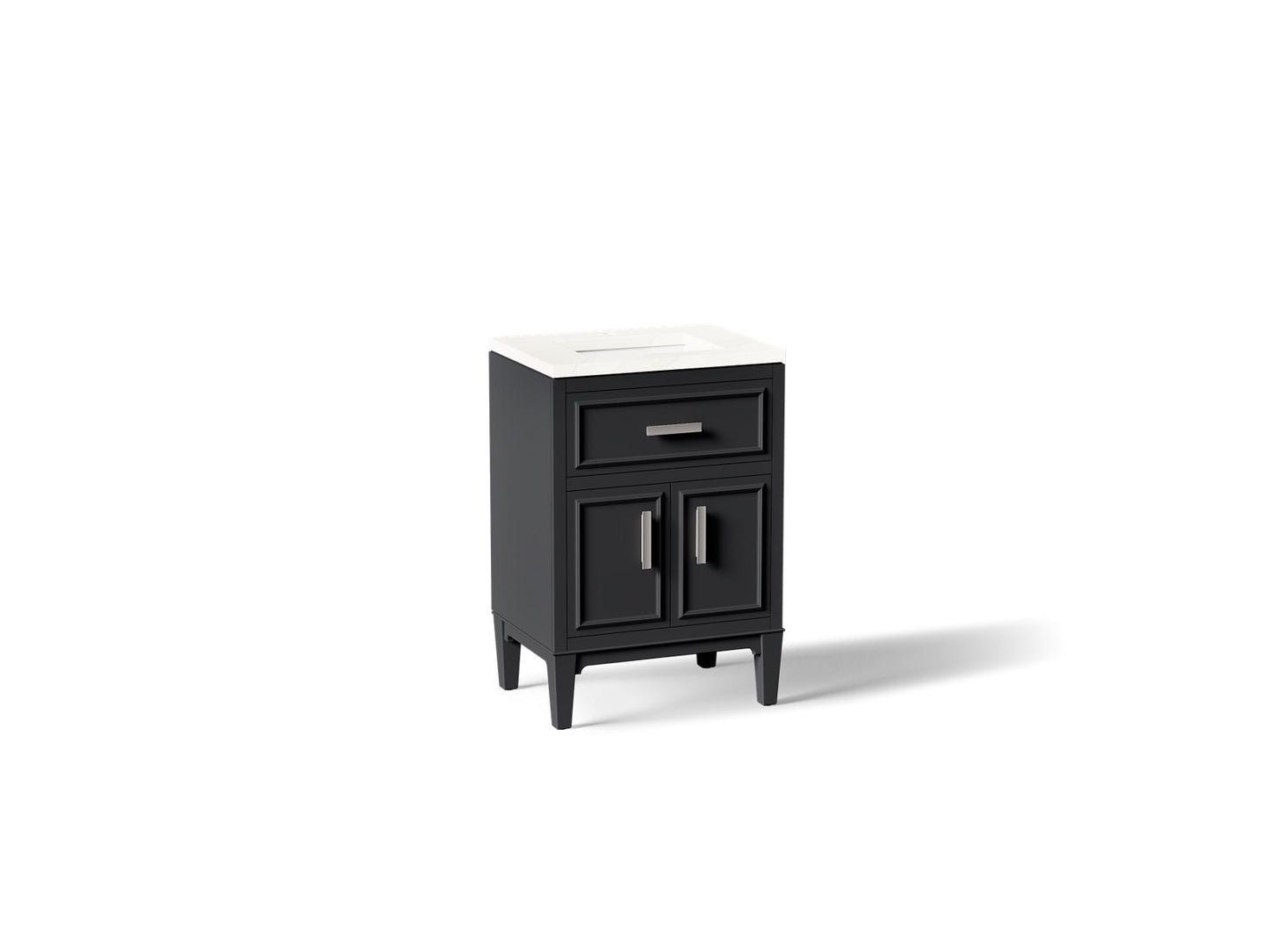 KOHLER K-33543-ASB Southerk 24" bathroom vanity cabinet with sink and quartz top