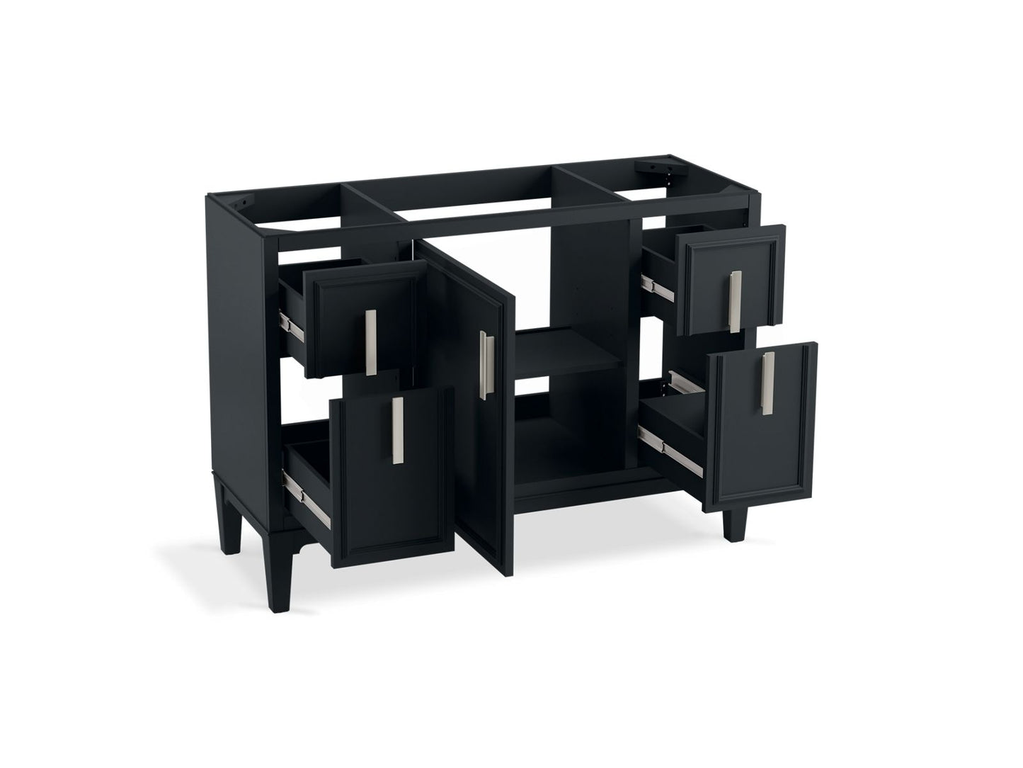 KOHLER K-33546-ASB Southerk 48" bathroom vanity cabinet with sink and quartz top