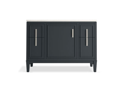 KOHLER K-33546-ASB Southerk 48" bathroom vanity cabinet with sink and quartz top